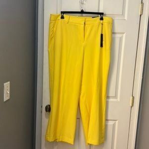 Yellow Wide Leg Trouser